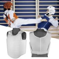 ราคา CODECOVE เสื้อกั๊กป้องกันเทควันโดปรับหนักเจาะเทควันโดหน้าอกยาม ชุดฝึกซ้อมร่างกายป้องกันศิลปะการต่อสู้คาราเต้หน้าอกป้องกันผู้ใหญ่เด็ก (43516453904)