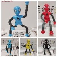 ราคา CODECOVE โมเดลสไปเดอร์แมน 18 ซม การ์ตูนเรืองแสง Spider Man Pop Tubes ของเล่น สนุกยืด Fidget ของเล่น Luminous Superhero ดูดถ้วยของเล่น (41173980815)