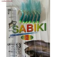 ราคา CODECOVE เหยื่อยางสีเขียว เบ็ดล่อ Sabiki Sea Fishing Riggers Sea Fishing Rigs Golden Rubber Green Golden Tie Hooks Ocean Beach Fishing (40426417963)