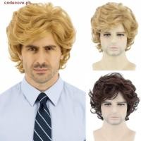 ราคา CODECOVE วิกผมชั้นหยิกสั้น วิกผมผู้ชายสังเคราะห์ธรรมชาติสีน้ําตาล วิกผมเต็มหัว ผมปลอม วิกผมคอสเพลย์ฮาโลวีนเหมือนจริงสําหรับผู้ชาย (27941808364)