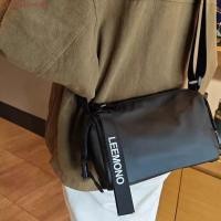 ราคา CODECOVE กระเป๋าสะพายข้างไนลอน กระเป๋าทรงกระบอก กระเป๋า Messenger สีดํา Simple Letter กันน้ําความจุขนาดใหญ่ Round Bucket Satchel Outdoor (57150310889)