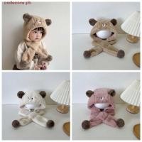 ราคา CODECOVE หมีตุ๊กตาหมวก สีทึบแฟชั่นออกแบบเด็กขนแกะหมวก กลางแจ้งสไตล์เกาหลีผ้าอุปกรณ์เสริมผ้าพันคอผ้าพันคอป้องกันใบหน้า (55550656083)