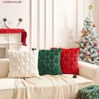 ราคา CODECOVE ปลอกหมอนตุ๊กตาคริสต์มาสปลอกหมอนนุ่มลาย 3 มิติต้นคริสต์มาสคุณภาพสูงสีทึบสีเขียว สีแดง สีขาวปลอกหมอนอิงโยนหมอน (52000633934)