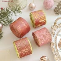 ราคา CODECOVE ริบบิ้นสีชมพูคริสต์มาส ริบบิ้นห่อริบบิ้นโบว์คริสต์มาสตัด ริบบิ้นผ้าซาตินพิมพ์ลาย 2M รูปแบบต้นคริสต์มาสโบว์เกล็ดหิมะริบบิ้นอุปกรณ์งานฝีมือ (50500545745)
