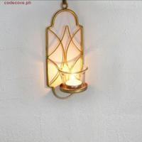 ราคา CODECOVE ขาตั้งเทียนติดผนัง ติดตั้งง่ายเหล็กดัดเรขาคณิตเชิงเทียนสีทอง โมเดิร์นวินเทจชนบทผนังเชิงเทียนอาหารค่ํางานแต่งงาน (42123344060)