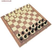 ราคา CODECOVE หมากรุกสากลไม้เนื้อแข็ง กระดานหมากรุกชุดเกมหมากรุกการศึกษาแม่เหล็ก จํานํา พับแบบพกพาที่ละเอียดอ่อนนานาชาติหมากรุกชุดนานาชาติตาราง (27393135180)