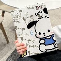 ราคา เคสป้องกัน iPad 10th Generation Air4 Air5 Air6 10 5 นิ้วน่ารัก Pochacco Hello Kitty พร้อมช่องเสียบปากกา Gen7 8 9 วัสดุผ้าไหม Mini4 5 ฝาครอบ Anti Drop กรณีแท็บเล็ต (26155274709)