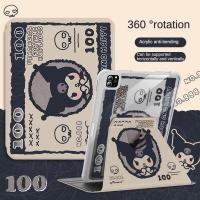 ราคา เคส Ipad 360 Rotationbank Note Kuromi เหมาะสําหรับอะคริลิค iPad Air6 Gen7 8 9 10 2 Gen5 6 9 7 Air4 Air5 10 9 Pro11 Gen10 Triple พับ iPad Cover (28456014325)