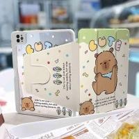 ราคา 360 เคส iPad หมุนได้พร้อมช่องเสียบปากกา Lucky Graffiti Capybara อะคริลิค Backboard Pro11 2020 Gen10 Gen9 Gen8 Gen7 Gen6 Gen5 Air6 Air5 Air4 ฝาครอบ iPad หมุนได้ (26509981818)