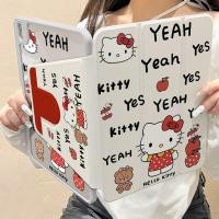 ราคา สําหรับกรณี iPad A16 Gen11 Air 7 M3 2025 Pro 11 2024 Air 6 5 4 10 9 Gen10 Gen9 Gen8 Gen7 10 2 กรณี Yeah Hellokitty พร้อมดินสอ 720 การหมุน (42517472857)