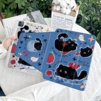ราคา ipad Gen10 เคสไอแพด อะคริลิค ปรับได้ 720 องศา demon black cat พร้อมที่วางปากกา เหมาะสําหรับ ipad air4 air5 air6 10 9 pro11 2021 2022 air3 mini6 7 5th 6th air1 2 9th 8th 7th (29668165357)