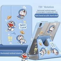ราคา เคส IPAD อะคริลิคใสเหมาะสําหรับ IPAD Air6 Air5 Air4 10 9 Pro11 Gen10 Gen9 Gen8 Gen7 10 2 Doraemon Bell Gen6 Gen5 Air1 Air2 Air3 720 ฝาครอบ iPad หมุนได้ (22690533520)