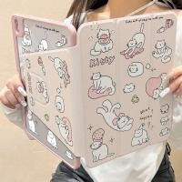 ราคา เคส Ipad ปรับได้ 360 องศาJumping Cute Kitty เหมาะสําหรับอะคริลิค iPad Air6 Gen7 8 9 10 2 Gen5 6 9 7 Air4 Air5 10 9 Pro11 2018 2020 2021 Gen10 (27322981505)