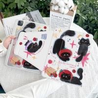 ราคา iPad Air 5 สําหรับiPad Gen10 Air4 10 9 Pro11 2022 ป้องกันการตกพร้อมที่วางปากกาหมวกสีแดงแมวดําหมุน 9th 8th 7th 10 2 5th 6th Air1 Air2 Air3 720 องศาใหม่Air6 กรณี (24688297170)