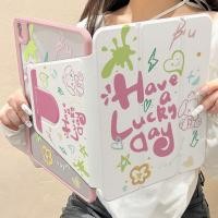 ราคา เคส iPad ปรับได้ 360 องศา พร้อมช่องเสียบปากกา ins ตัวอักษรสร้างสรรค์ เหมาะสําหรับ iPad gen10 Pro11 2018 2020 2021 Air4 Air5 10 9 2020 10 2 Gen9 Gen8 Gen7 air6 (24589473396)