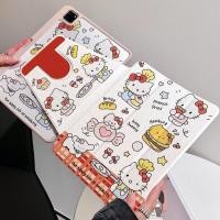 ราคา เคส Ipad ปรับได้ 360 องศาBurger Candy Hellokitty เหมาะสําหรับอะคริลิค iPad Air6 Gen7 8 9 10 2 Gen5 6 9 7 Air4 Air5 10 9 Pro11 2018 2020 2021 Gen10 (29771933879)