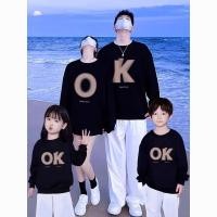 ราคา พ่อแม่และลูกสวมใส่ฤดูใบไม้ผลิฤดูใบไม้ร่วงเสื้อกันหนาวเวอร์ชั่นเกาหลีสบายๆหลวมครอบครัวสามสี่แม่ ลูกสาวสวมใส่อินเทรนด์ เด็กเหมือน (28870839053)