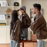 ราคา แจ็คเก็ตหนังคู่สไตล์ฮ่องกงซอกหลวมพ่อแม่และลูกสวมใส่ปกฤดูใบไม้ผลิฤดูใบไม้ร่วงย้อนยุคกลางเด็กใหญ่แม่ ลูกสาว (26677768824)