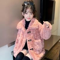 ราคา สาวเสื้อขนสัตว์ฤดูหนาวเด็กสไตล์ตะวันตกขนแกะขนแกะขนแกะฤดูหนาวเสื้อผ้าเด็กใหญ่สาวฤดูใบไม้ร่วงฤดูหนาวซับขนแกะหนาขนสัตว์ส (27316504565)