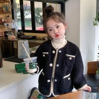 ราคา สาวสไตล์ชาแนลเสื้อฤดูใบไม้ร่วงฤดูหนาวเนื้อแกะขนสัตว์บวกขนแกะเด็กเด็กแฟชั่นเด็กสาวเสื้อ (26166511791)