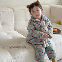 ราคา ชุดนอนเด็กแบบการ์ตูน ทำจากขนแกะหนา อุ่นสบายสำหรับฤดูหนาว (43721773398)