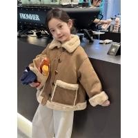 ราคา สาวแจ็คเก็ตฤดูหนาวรูปแบบใหม่แฟชั่นเด็กใหญ่ฤดูใบไม้ร่วงฤดูหนาวเด็กขนชิ้นเดียวซับขนแกะหนาเสื้อขนสัตว์ (29619378560)