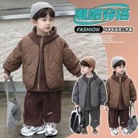 ราคา ชายขนแกะซับชุดฤดูใบไม้ร่วงฤดูหนาวเสื้อผ้าเด็กเสื้อกั๊กสามชิ้นชุดแฟชั่นฤดูหนาวหนา (26923326106)