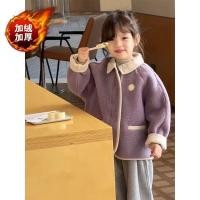 ราคา สาวแกะขนแกะแจ็คเก็ตฤดูใบไม้ร่วงฤดูหนาวสไตล์แฟชั่นเด็กฤดูหนาวเสื้อผ้าสาวใหญ่เด็กฤดูหนาวขนแกะเสื้อกันหนาว (29320081690)