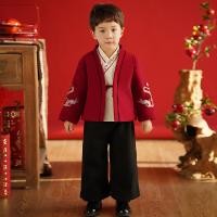 ราคา ฮันฟู ชายชุดฤดูหนาวเด็กสไตล์จีนหนึ่งปีเสื้อผ้าชุด กลิ่นฉุน ชุดฤดูใบไม้ร่วงฤดูหนาวหนาเด็กปีใหม่เสื้อผ้า (29072280670)