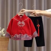 ราคา ชายฤดูใบไม้ร่วงฤดูหนาวขนแกะซับชุดเด็กสไตล์จีน กลิ่นฉุน ชุด ฮันฟู จับครบรอบตรุษจีนเทศกาลเสื้อผ้าปีใหม่เสื้อผ้า (28616659986)