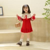 ราคา เด็กเสื้อกันหนาวชุดทําด้วยมือขนบอลโบว์เวอร์ชั่นเกาหลียาวถักกระโปรงสไตล์ย้อนยุค (25788262920)