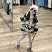 ราคา หญิงขนแกะลายเสื้อขนสัตว์ครัวซองต์ปุ่มเสื้อคอเต่าเสื้อกันหนาว (24287446434)