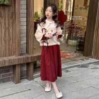 ราคา สาว ฮันฟู ชุด2024ฤดูใบไม้ผลิสไตล์จีนสไตล์จีนปรับปรุงกระโปรงหน้าม้าสไตล์จีนย้อนยุคเด็กชุดสองชิ้น (14698230997)
