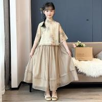 ราคา สาวHanfuชุดฤดูร้อนสไตล์จีนปรับปรุงสาวRetro Tangชุดเด็กใหญ่ชุดฤดูร้อน (44176463584)