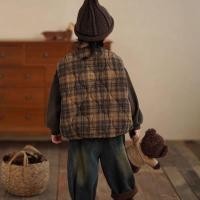 ราคา เสื้อกั๊กโมริ สไตล์น่ารักสำหรับเด็ก ชาย หญิง ดีไซน์ลายสก๊อตน่ารัก แบบแฟชั่นและอบอุ่น (43573955833)