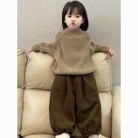 ราคา เสื้อกันหนาวถักหนาสไตล์ย้อนยุคสำหรับเด็กหญิง ออกแบบใหม่ คอเต่า สวมใส่ได้ในฤดูหนาว (43521773328)