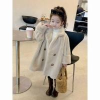 ราคา เสื้อโค้ทขนมิงค์เทียม ความยาวปานกลาง ประดับขนเฟอร์ แฟชั่นฤดูหนาว สําหรับเด็กผู้หญิง (25653589062)