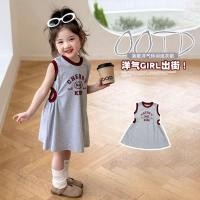 ราคา สาวน้อยชุดแฟชั่นเด็กทารกฤดูร้อนเสื้อกั๊กลําลองกระโปรงเสื้อกั๊กกระโปรงสาว (41167902355)