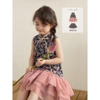 ราคา เสื้อผ้าเด็ก Niche Gauze Stitching Dress Girls National Style New Chinese Style Children Cheongsam Dress (29121166596)