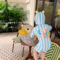 ราคา ฤดูร้อนเด็กแขนยาวครีมกันแดดชุดว่ายน้ําลายชุดว่ายน้ําชิ้นเดียวชายหญิงทารกทะเล (28779648920)