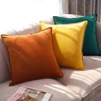 ราคา หมอนโซฟา หรูหราครัวเรือนเบาะห้องนั่งเล่นปลอกหมอนข้างเตียงกํามะหยี่สีส้มสีทึบระดับไฮเอนด์ตุ๊กตาโดยไม่ต้องแกน007 ดีเจ7 (42500331329)