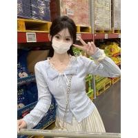 ราคา สเวตเตอร์แขนยาวลายลูกไม้ สไตล์เกาหลี สลิมฟิตสำหรับผู้หญิง (50700880016)