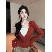 ราคา เสื้อยืดแขนยาวสไตล์เกาหลี พร้อมงานปักมือ สีดำเหมือนสตรอเบอร์รี่ พิมพ์ลายสวยงาม (52151721696)
