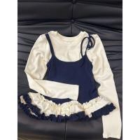 ราคา กระโปรงลูกไม้สไตล์เกาหลี ทรงเข้ารูปพร้อมเสื้อแขนยาว สีดำและสตรอเบอร์รี่ (50601174565)