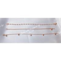 ราคา สร้อยข้อเท้านาคแท้น้ำหนัก 1 สลึง มี 3 ลาย (28941365691)