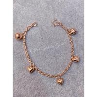 ราคา สร้อยข้อมือนาค นน 1 สลึง ลายโซ่ห้อยหัวใจกระพรวน มีความยาวตั้งแต่ 15 5 ซ ม ถึง 17 5 ซ ม (53050207402)