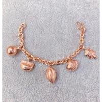 ราคา สร้อยข้อมือนาคลายกระพรวนเต่าหอย นน 1 บาท (24297557765)