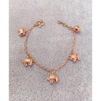 ราคา สร้อยข้อมือนาคลายห้อยช้างกระพรวน นน 1 สลึง ความยาวที่มี 14 5 ซ ม (26393254934)