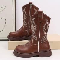 ราคา รองเท้าคาวบอยสำหรับเด็ก สไตล์ชาติพันธุ์และรองเท้าแบบมาร์ติน การออกแบบเหมาะสำหรับฤดูใบไม้ผลิและใบไม้ร่วง (52400840647)