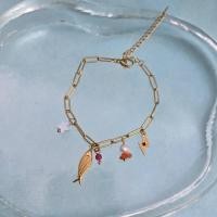 ราคา WELRY acc พร้อมส่ง สร้อยข้อมือประดับชาร์มรูปปลา รุ่น ocean (29484406014)